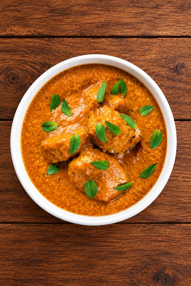 Goat Tikka Masala.